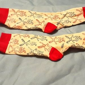 The Rabbit from Alice in Wonderland book socks
